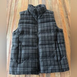 Uniqlo Gray Plaid Men's Vest
